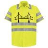 Men's High Visibility Safety Short Sleeve Work Shirt Thumbnail