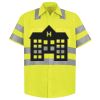 Men's High Visibility Safety Short Sleeve Work Shirt Thumbnail