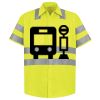 Men's High Visibility Safety Short Sleeve Work Shirt Thumbnail