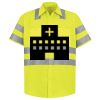Men's High Visibility Safety Short Sleeve Work Shirt Thumbnail