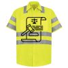 Men's High Visibility Safety Short Sleeve Work Shirt Thumbnail