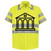 Men's High Visibility Safety Short Sleeve Work Shirt Thumbnail