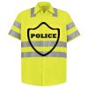 Men's High Visibility Safety Short Sleeve Work Shirt Thumbnail