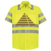 Men's High Visibility Safety Short Sleeve Work Shirt Thumbnail