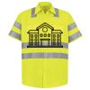 Men's High Visibility Safety Short Sleeve Work Shirt Thumbnail
