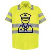 Men's High Visibility Safety Short Sleeve Work Shirt Thumbnail