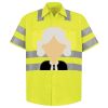 Men's High Visibility Safety Short Sleeve Work Shirt Thumbnail