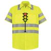 Men's High Visibility Safety Short Sleeve Work Shirt Thumbnail