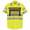 Men's High Visibility Safety Short Sleeve Work Shirt Thumbnail