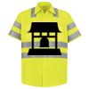Men's High Visibility Safety Short Sleeve Work Shirt Thumbnail