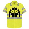 Men's High Visibility Safety Short Sleeve Work Shirt Thumbnail