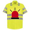 Men's High Visibility Safety Short Sleeve Work Shirt Thumbnail