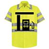 Men's High Visibility Safety Short Sleeve Work Shirt Thumbnail