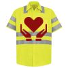 Men's High Visibility Safety Short Sleeve Work Shirt Thumbnail