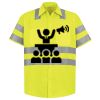 Men's High Visibility Safety Short Sleeve Work Shirt Thumbnail