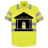 Men's High Visibility Safety Short Sleeve Work Shirt Thumbnail
