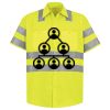 Men's High Visibility Safety Short Sleeve Work Shirt Thumbnail