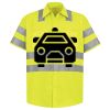 Men's High Visibility Safety Short Sleeve Work Shirt Thumbnail