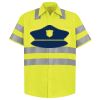 Men's High Visibility Safety Short Sleeve Work Shirt Thumbnail