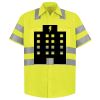 Men's High Visibility Safety Short Sleeve Work Shirt Thumbnail