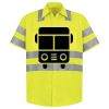Men's High Visibility Safety Short Sleeve Work Shirt Thumbnail