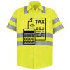 Men's High Visibility Safety Short Sleeve Work Shirt Thumbnail