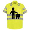 Men's High Visibility Safety Short Sleeve Work Shirt Thumbnail