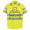 Men's High Visibility Safety Short Sleeve Work Shirt Thumbnail