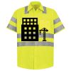 Men's High Visibility Safety Short Sleeve Work Shirt Thumbnail