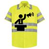 Men's High Visibility Safety Short Sleeve Work Shirt Thumbnail