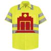 Men's High Visibility Safety Short Sleeve Work Shirt Thumbnail