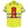 Men's High Visibility Safety Short Sleeve Work Shirt Thumbnail