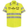 Men's High Visibility Safety Short Sleeve Work Shirt Thumbnail