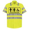 Men's High Visibility Safety Short Sleeve Work Shirt Thumbnail