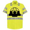 Men's High Visibility Safety Short Sleeve Work Shirt Thumbnail