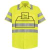 Men's High Visibility Safety Short Sleeve Work Shirt Thumbnail
