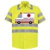 Men's High Visibility Safety Short Sleeve Work Shirt Thumbnail