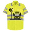 Men's High Visibility Safety Short Sleeve Work Shirt Thumbnail