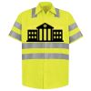 Men's High Visibility Safety Short Sleeve Work Shirt Thumbnail