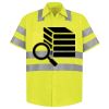 Men's High Visibility Safety Short Sleeve Work Shirt Thumbnail