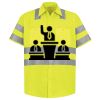 Men's High Visibility Safety Short Sleeve Work Shirt Thumbnail