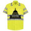 Men's High Visibility Safety Short Sleeve Work Shirt Thumbnail