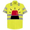 Men's High Visibility Safety Short Sleeve Work Shirt Thumbnail