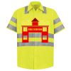 Men's High Visibility Safety Short Sleeve Work Shirt Thumbnail