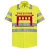 Men's High Visibility Safety Short Sleeve Work Shirt Thumbnail