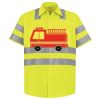 Men's High Visibility Safety Short Sleeve Work Shirt Thumbnail
