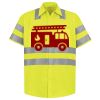Men's High Visibility Safety Short Sleeve Work Shirt Thumbnail