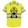 Men's High Visibility Safety Short Sleeve Work Shirt Thumbnail
