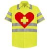 Men's High Visibility Safety Short Sleeve Work Shirt Thumbnail