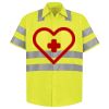 Men's High Visibility Safety Short Sleeve Work Shirt Thumbnail